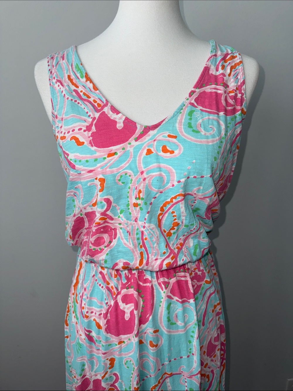 Lilly Pulitzer Jellies Be Jammin Sleeveless Racerback Maxi Dress Women's S - Picture 3 of 6
